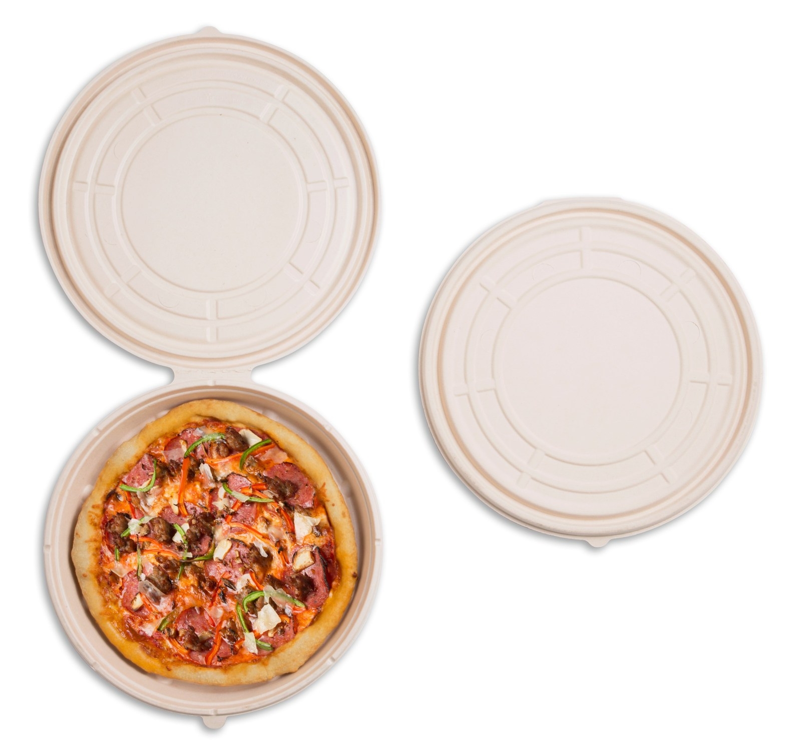 Compostable pizza container a space saver - Canadian Pizza Magazine